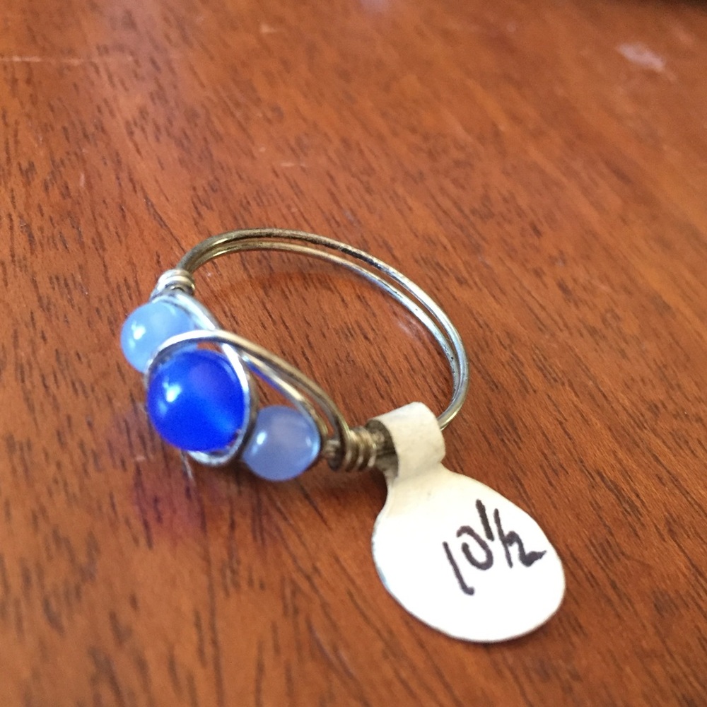 2/$16 Silver and Blue Ring